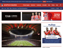 Tablet Screenshot of new.clubatleticodemadrid.com